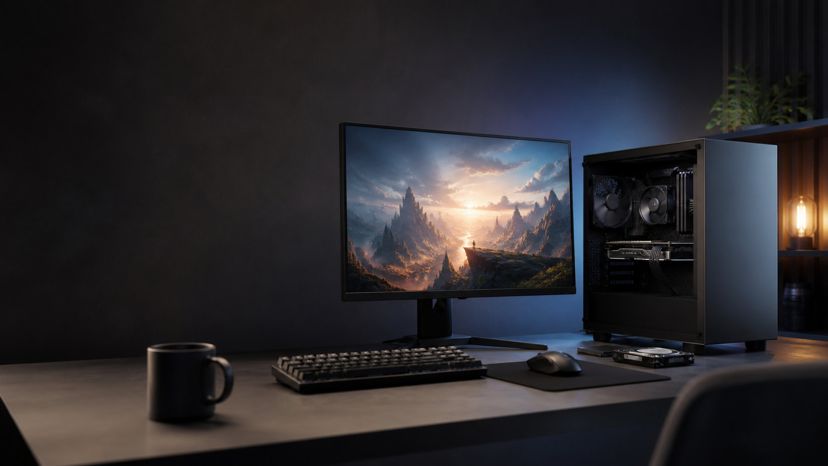 用途別にBTOゲーミングPCを選ぶためのデスクトップとモニターのイメージ