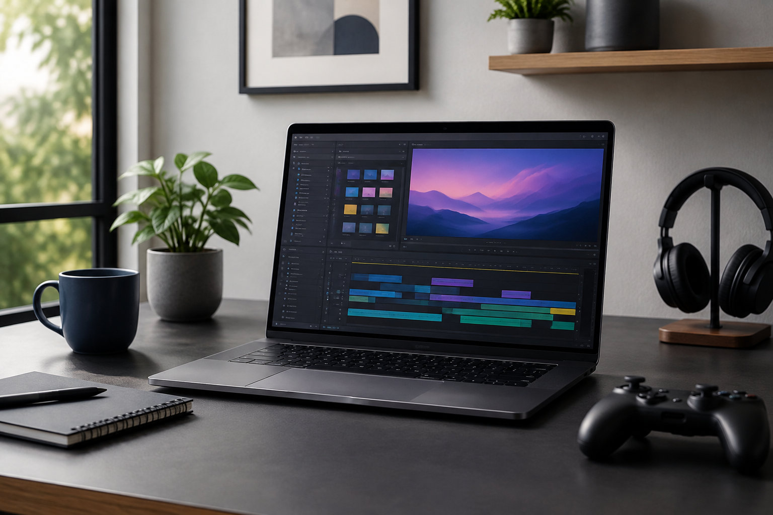 仕事や動画編集、ゲーム用途に合わせてノートPCを選ぶイメージ