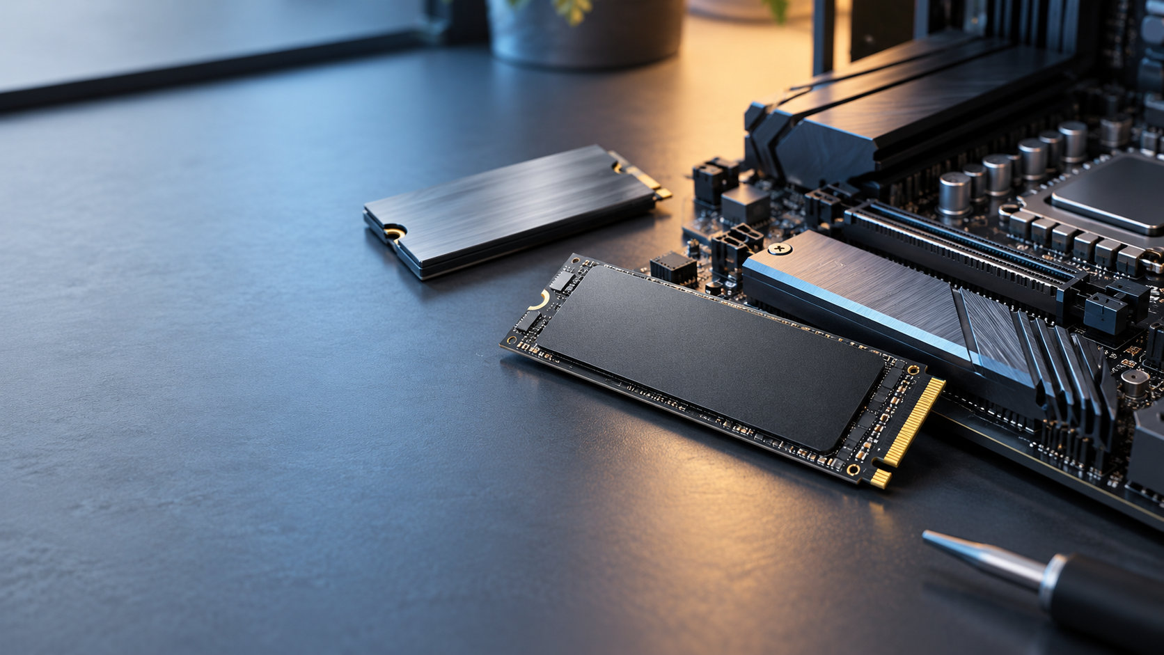 PCのM.2 SSDと交換候補を接続規格や用途から確認するイメージ
